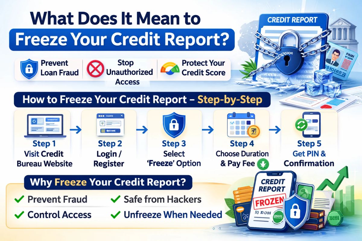 How to Freeze or Unfreeze Your Credit Report in India (Step-by-Step Guide 2026)