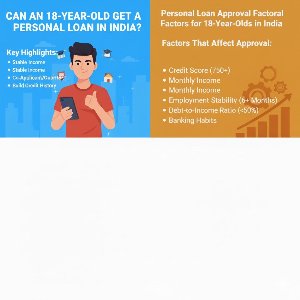 Is an 18-year-old eligible to get approved for a personal loan?